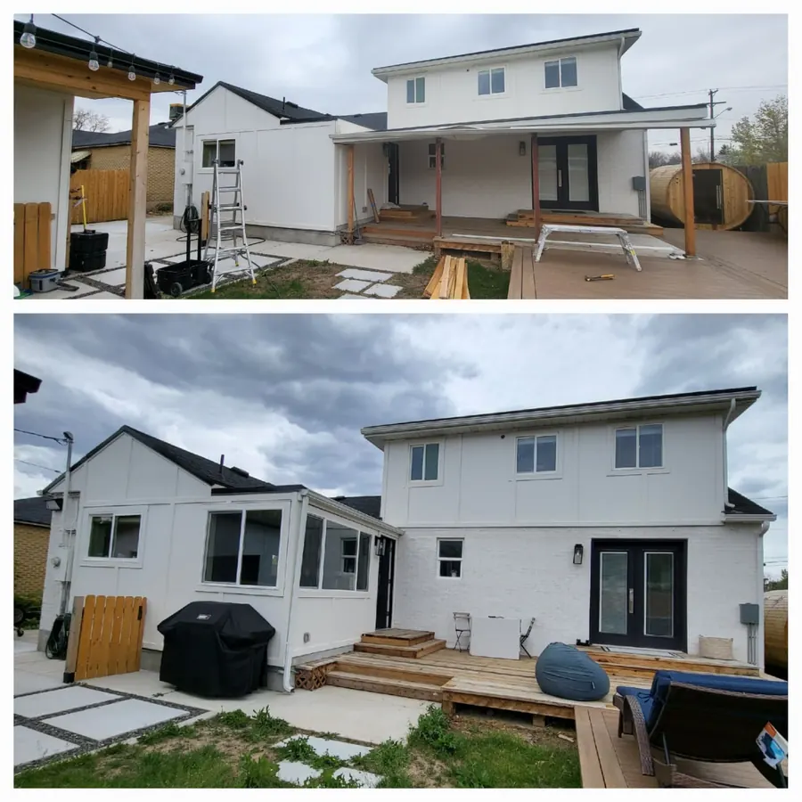 Deck and exterior work by Designs to Reality SLC in the Salt Lake City area